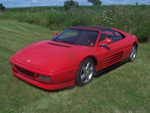 1991 ferrari 348 t/s - ferrari red - excellent condition - 2 door targa