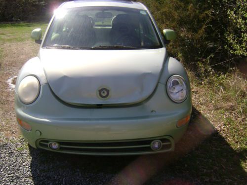 1999 volkswagen beetle gls hatchback 2-door 2.0l green