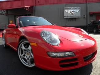 Guards red carrera convertible*6 speed*bose*xenons*we finance*carfax cert*fla