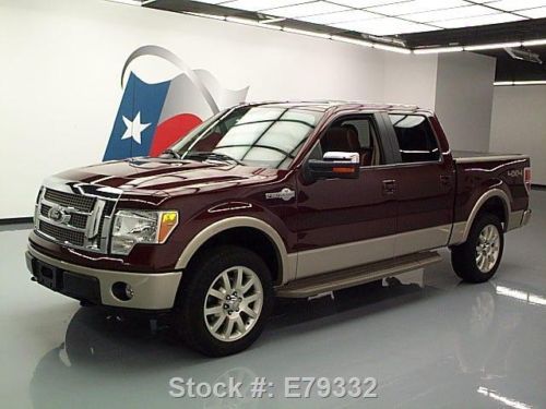 2010 ford f-150 king ranch crew 4x4 sunroof nav 35k mi texas direct auto