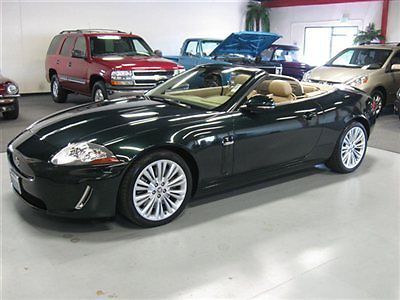 2010 jaguar xk convertible botanical green tan top 1 ca owner navi premium sound