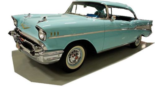 Super slick 57 2 dr hardtop restored original rare color combination 283 at