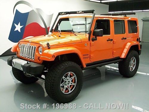 2012 jeep wrangler unltd sport 4x4 hardtop lifted 7k mi texas direct auto