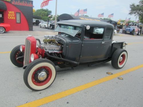 1930 ford all steel old school hot rod tri power pick up truck trade? make offer