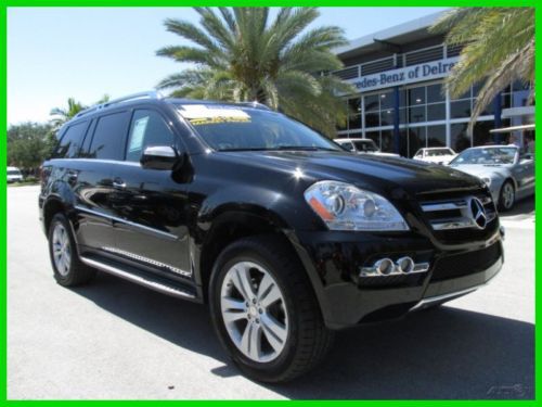 10 certified black gl-450 4-matic 4.7l v8 awd suv *power third row seats *fl