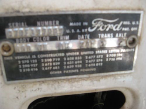 1957 ford ranchero custom 4.8l