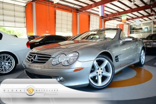 04 mercedes sl500 53k bose navigation active heated memory sts wood trim pkg