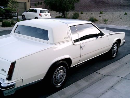 1985 Eldorado BIARRITZ - Cotillion White - Dark Blue Leather, US $7,995.00, image 2