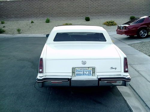 1985 Eldorado BIARRITZ - Cotillion White - Dark Blue Leather, US $7,995.00, image 4