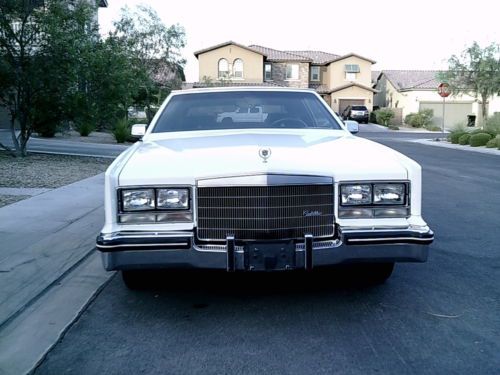1985 Eldorado BIARRITZ - Cotillion White - Dark Blue Leather, US $7,995.00, image 5