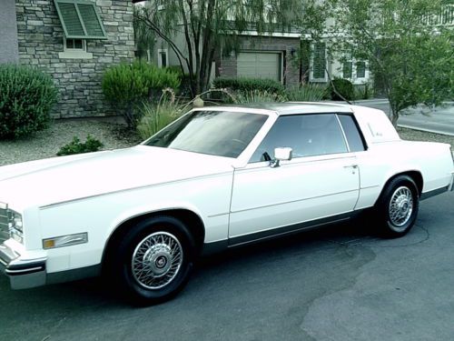 1985 Eldorado BIARRITZ - Cotillion White - Dark Blue Leather, US $7,995.00, image 6