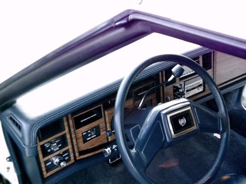 1985 Eldorado BIARRITZ - Cotillion White - Dark Blue Leather, US $7,995.00, image 11