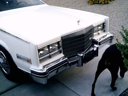 1985 Eldorado BIARRITZ - Cotillion White - Dark Blue Leather, US $7,995.00, image 18