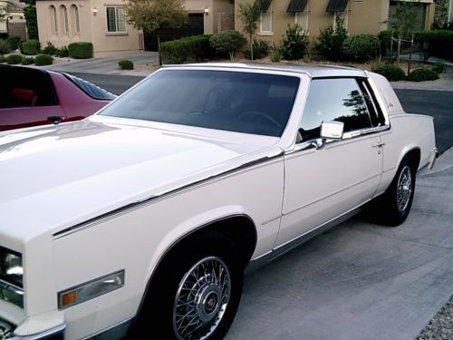 1985 Eldorado BIARRITZ - Cotillion White - Dark Blue Leather, US $7,995.00, image 21