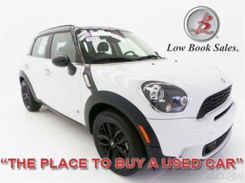 We finance! 13 countryman s all4 turbo white 13k navigation leather awd suv 4x4