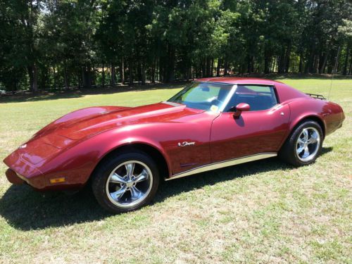 1976 chevy corvette stingray 350 v8 5.7l foose wheels w/ michelin tires