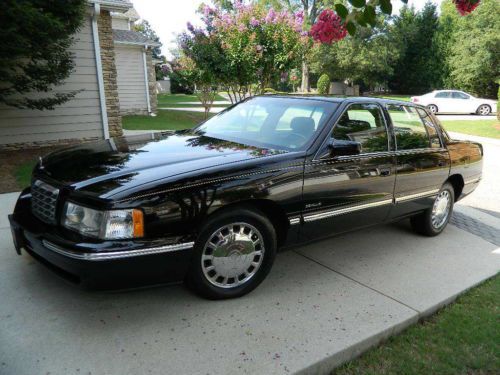 1999 cadillac sedan deville - black w/black leather interior - no reserve!