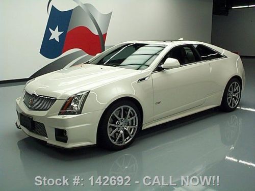 2011 cadillac cts-v coupe auto sunroof nav recaro 17k texas direct auto