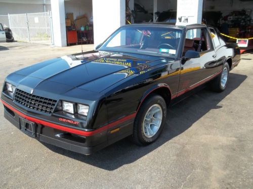 1987 black chevy monte carlo ss aerocoupe with t-tops 690 miles