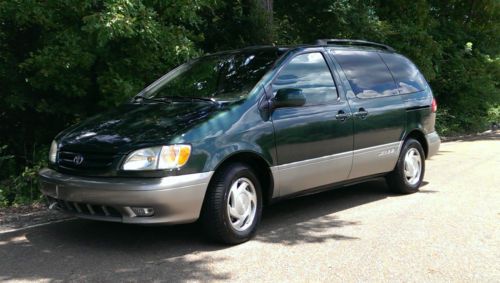 **no reserve**1 owner van** 2002 toyota sienna xle mini passenger van 3.0l