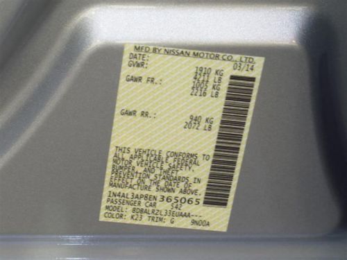 2014 Nissan Altima 2.5 S, US $20,050.00, image 7