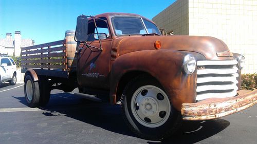 1950 chevrolet 2 &amp; 1/2 ton truck, rat rod delivery truck, check it out!!