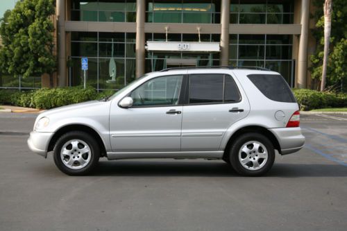 2002 mercedes benz ml320 original owner, brilliant silver metallic