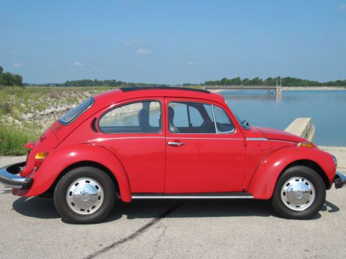 1974 volkwagen vw super beetle- full restoration - moonroof * clean  &amp; solid! *