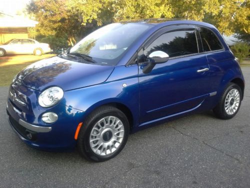 Fiat: 2 dr 1.4l 2012 fiat lounge low miles power sunroof bose speakers htd seats