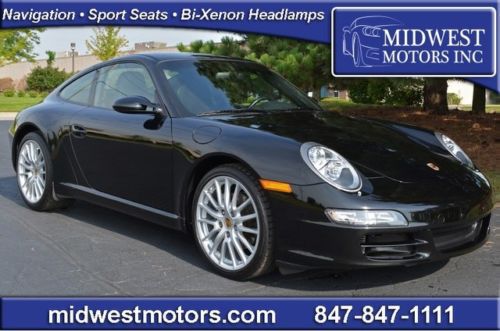 2008 porsche 911 carrera black navigation sport chrono s 09 10 11