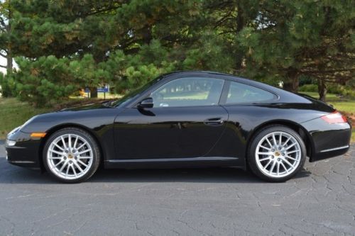 2008 PORSCHE 911 CARRERA BLACK NAVIGATION SPORT CHRONO S 09 10 11, image 4