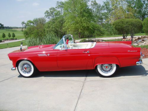 1955  thunderbird  convertible w/ hard top,  texas car, solid body