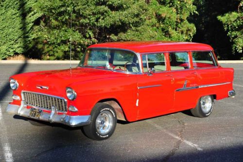 1955 chevrolet bel air wagon project car v8/auto california car runs drives