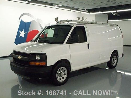 2011 chevy express cargo van partition ladder rack 62k texas direct auto