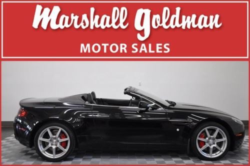 2008 aston martin vantage convertible in black 10,600 miles navi paddle shifters