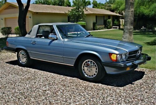 1986 mercedes 560sl convertible, 88000 low miles, original arizona car, like new