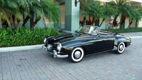 1959 MERCEDES BENZ 190 SL. TRIPLE BLACK. EXCELLENT CONDITION. SECOND OWNER CAR!!, image 19