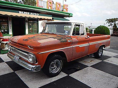 1965 chevy pickup loaded factory a/c p/s p/b solid nice patina  1966 long bed