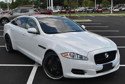 4dr sedan xjl supercharged low miles automatic gasoline 5.0l 8 cyl  polaris whit