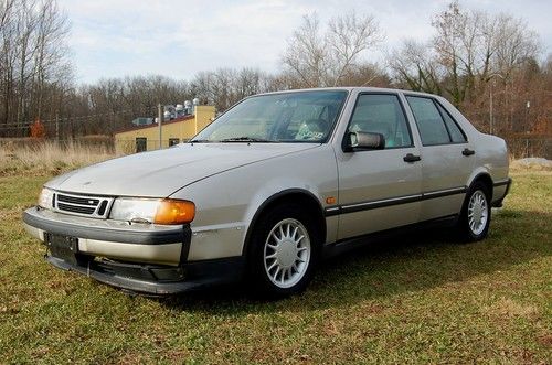 No reserve  good running 1995 saab 9000 cde sedan, 3.0 l 6 cyl, auto trans, lthr