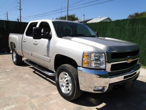 08 diesel z71 lt 4wd 4x4 2500 k2500 crew cab loaded very clean florida allison