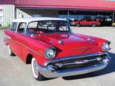1957 Chevy Nomad Wagon!! Red/Red!! 283/Auto!! Nice!!, image 8