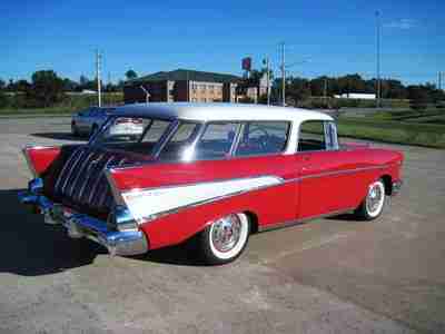 1957 Chevy Nomad Wagon!! Red/Red!! 283/Auto!! Nice!!, image 11