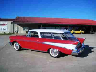 1957 Chevy Nomad Wagon!! Red/Red!! 283/Auto!! Nice!!, image 12