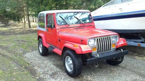 1989 jeep wrangler 4.2 5 spd 1 owner dealer installed fuel injection kit