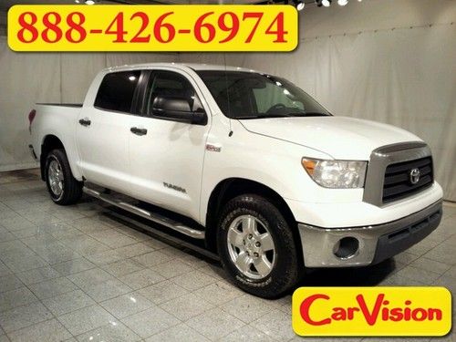 2008 toyota tundra 4wd truck crewmax 5.7l v8 auto 6' be chrome side steps alloys