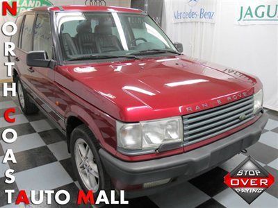 1999(99)range rover hse red/black lthr heat sts moon homelink cd chgr $4995