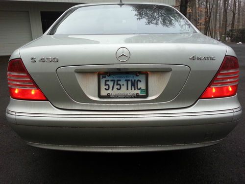 2004 mercedes-benz s430 4matic sedan 4-door 4.3l silver 87k miles spotless !!