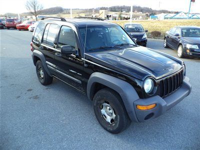 2003 jeep liberty sport 4x4 cd player power windows roof rails external spare