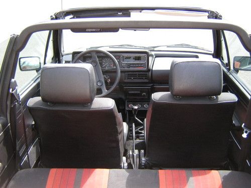 Vw rabbit convertable black stick shift california car